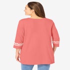 Embroidered Knit Tunic image number null
