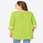 Embroidered Knit Tunic image number null