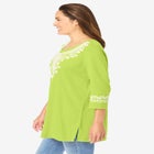 Embroidered Knit Tunic image number null