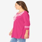 Embroidered Knit Tunic image number null