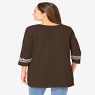 Embroidered Knit Tunic image number null