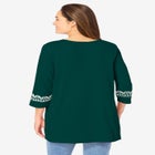 Embroidered Knit Tunic image number null