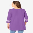 Embroidered Knit Tunic image number null