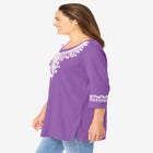 Embroidered Knit Tunic image number null