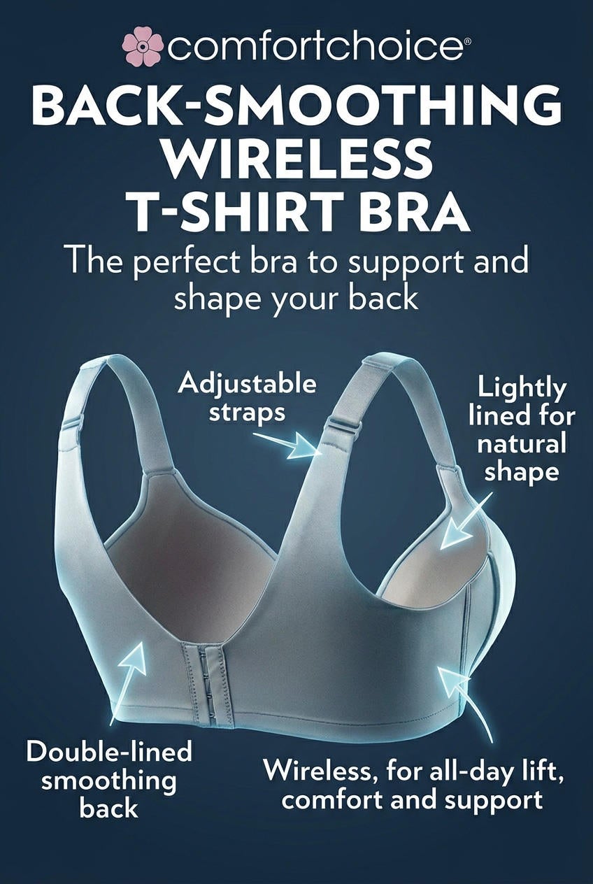 Back-Smoothing Wireless T-Shirt Bra image number 3