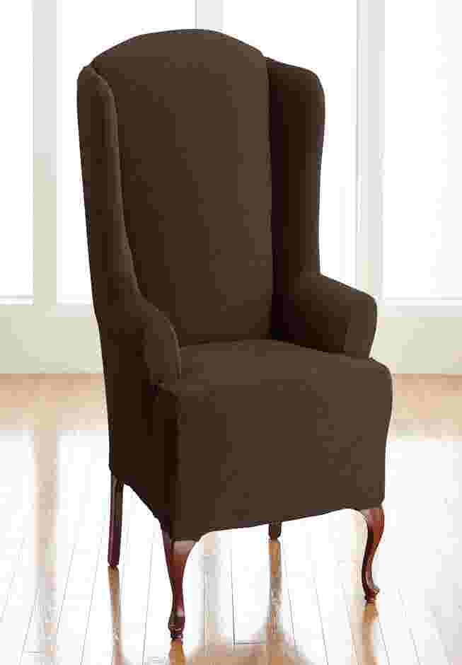 BH Studio Brighton Stretch Wing Chair Slipcover image number 0