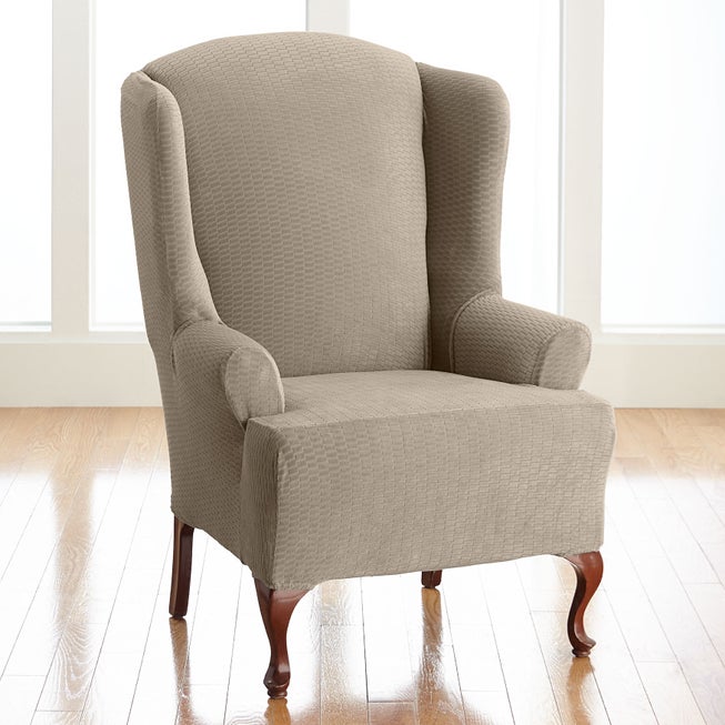 BH Studio Brighton Stretch Wing Chair Slipcover image number 0