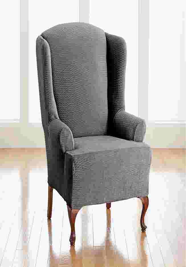 BH Studio Brighton Stretch Wing Chair Slipcover image number 0