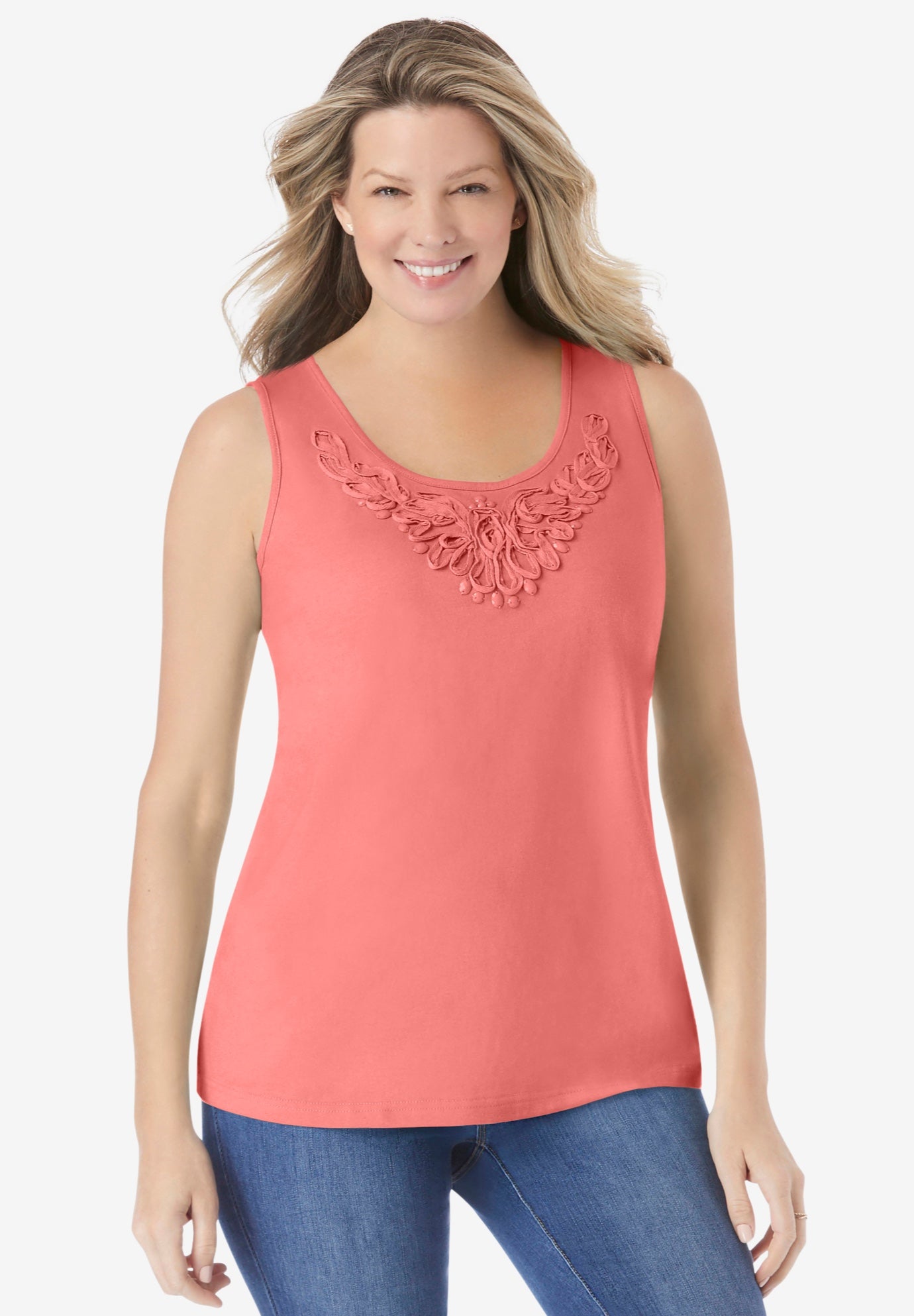 Beaded Tank Top image number 0