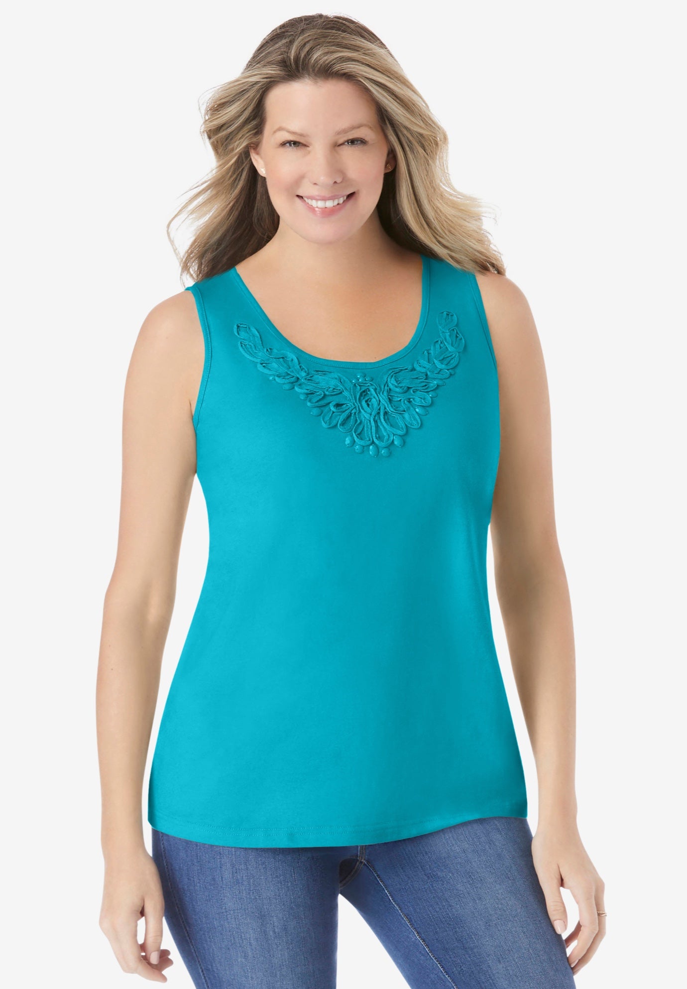 Beaded Tank Top image number 0