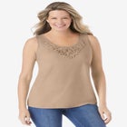 Beaded Tank Top image number null