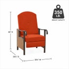 Oversized Outdoor Recliner image number null