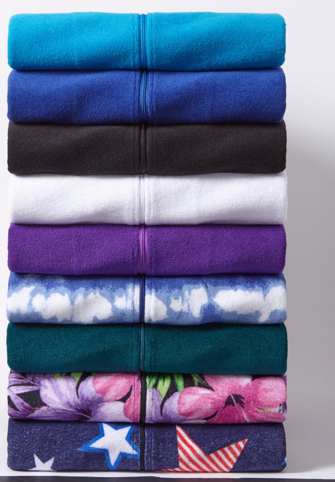 Hooded Terry Swim Cover Up image number 8