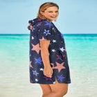 Hooded Terry Swim Cover Up image number null