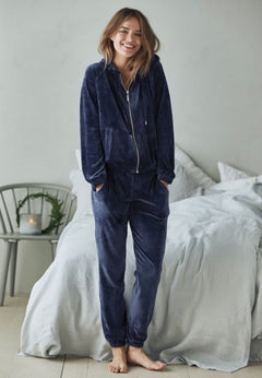Stretch Velour Jogger Pull-on Pants