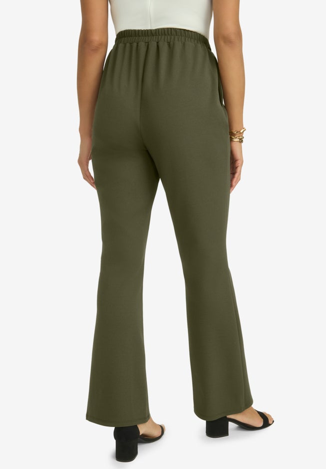 Knit Crepe Bootcut Pant image number 1