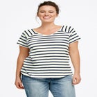 Rounded V-neck Tee image number null