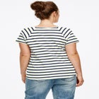 Rounded V-neck Tee image number null