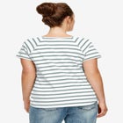 Rounded V-neck Tee image number null