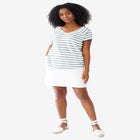 Rounded V-neck Tee image number null