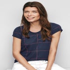 Printed cap sleeve tee image number null