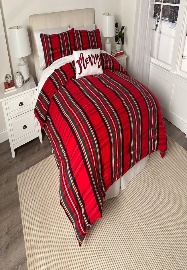 Yarn Dyed Flannel 4-Pc. Comforter Set image number 1