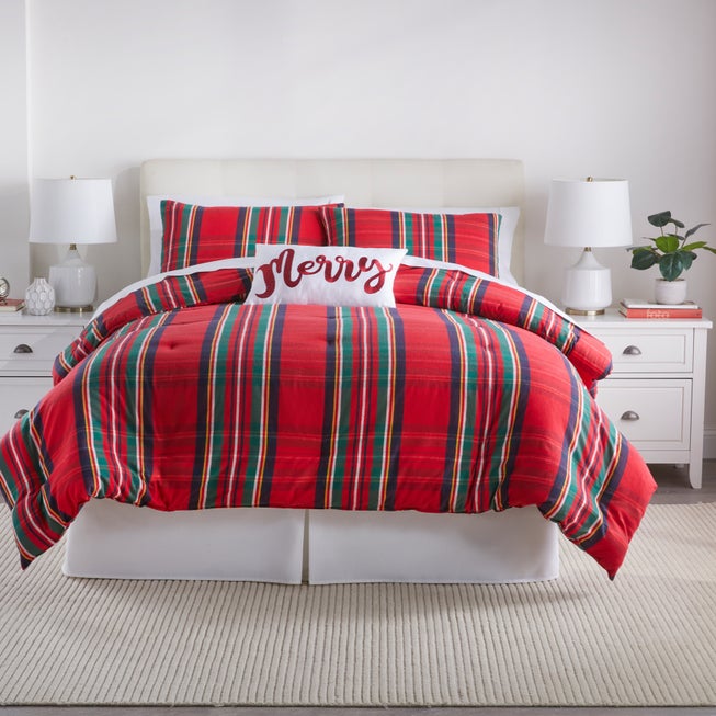Yarn Dyed Flannel 4-Pc. Comforter Set image number 0
