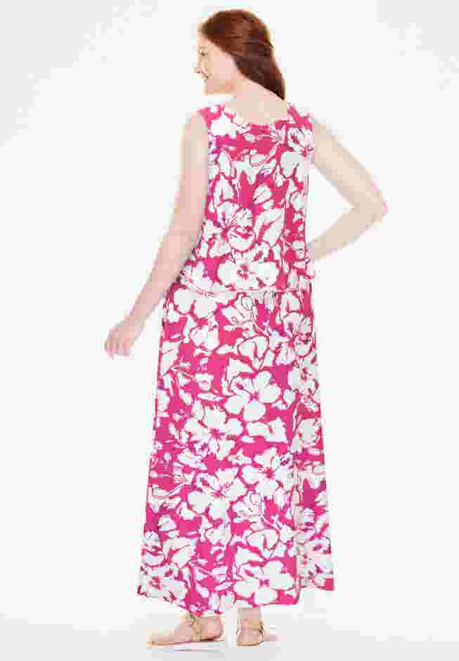 Layered Popover Maxi Dress image number 1