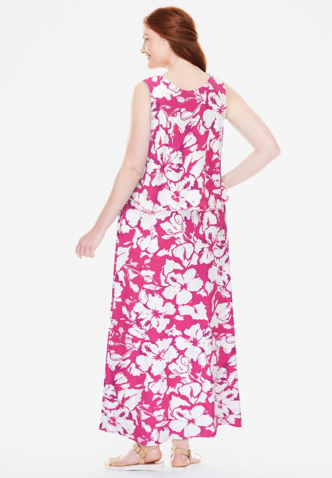 Layered Popover Maxi Dress image number 1