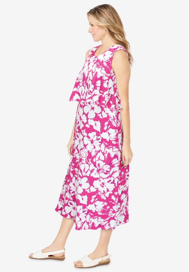 Layered Popover Maxi Dress image number 2