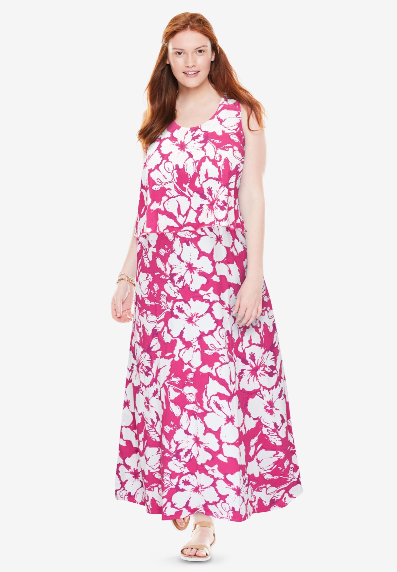 Layered Popover Maxi Dress image number 0