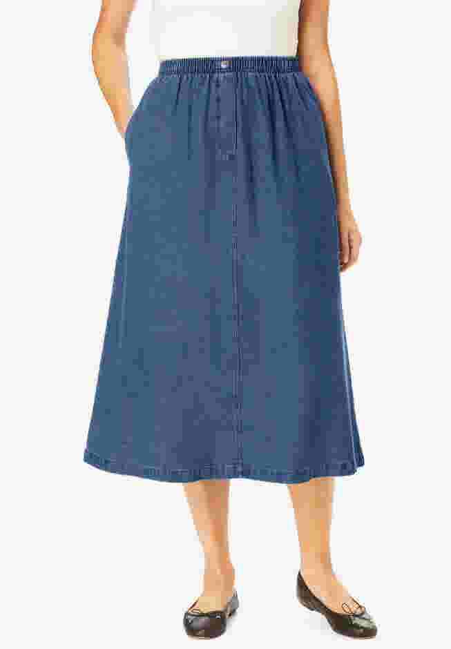7-Day Mockfly Denim Skirt image number 0