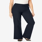 Flex-Fit Pull-On Wide-Leg Denim Jean image number null