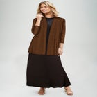 Stretch Knit Open Front Knit Topper image number null