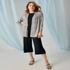 Stretch Knit Open Front Knit Topper image number null