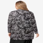 Stretch Knit Open Front Knit Topper image number null