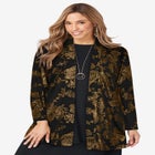 Stretch Knit Open Front Knit Topper image number null