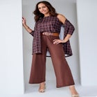 Stretch Knit Open Front Knit Topper image number null