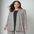 Stretch Knit Open Front Knit Topper image number null