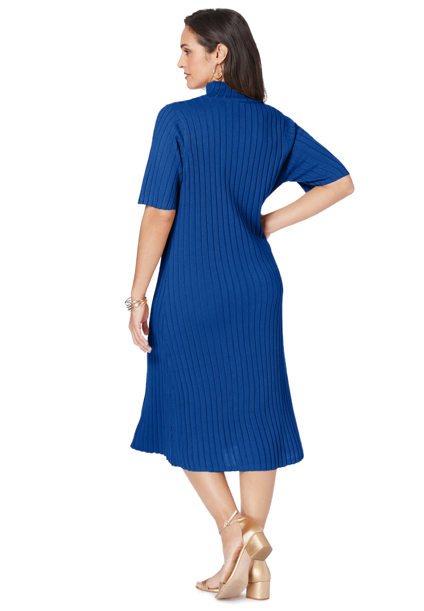 Button Front Sweater Dress image number 1