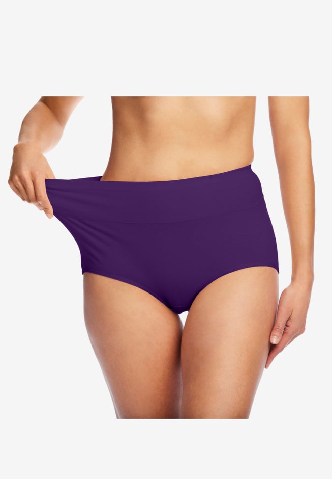 Cotton Spandex Comfort Waist Brief 2-Pack image number 1