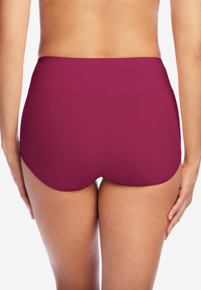 Cotton Spandex Comfort Waist Brief 2-Pack image number 2