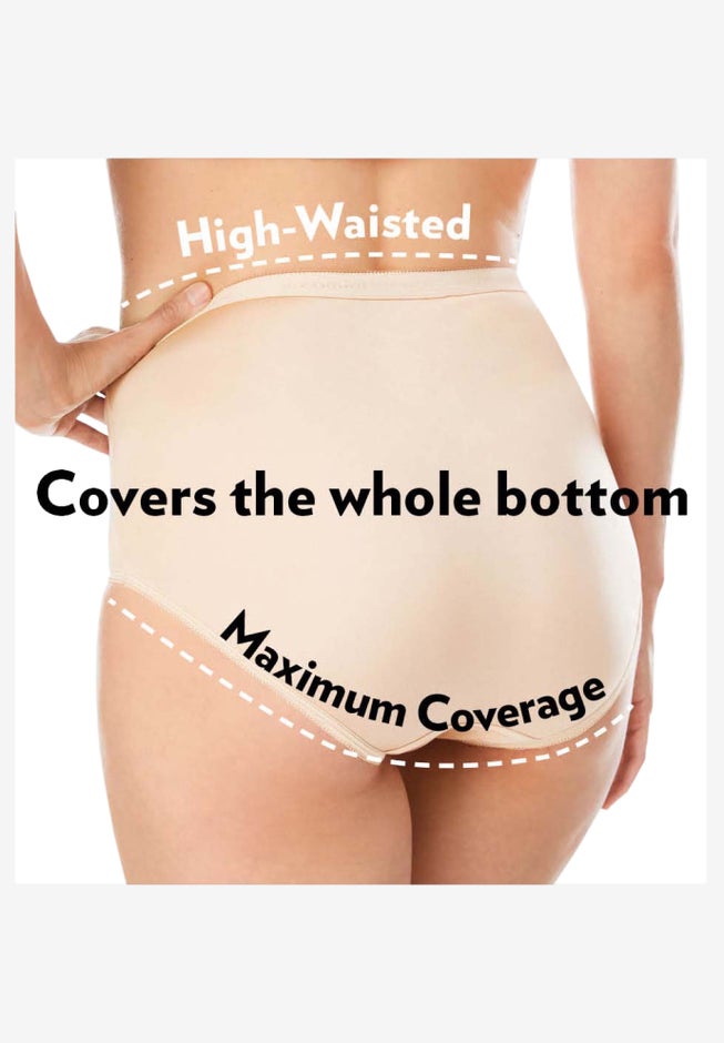 Cotton Spandex Comfort Waist Brief 2-Pack image number 1