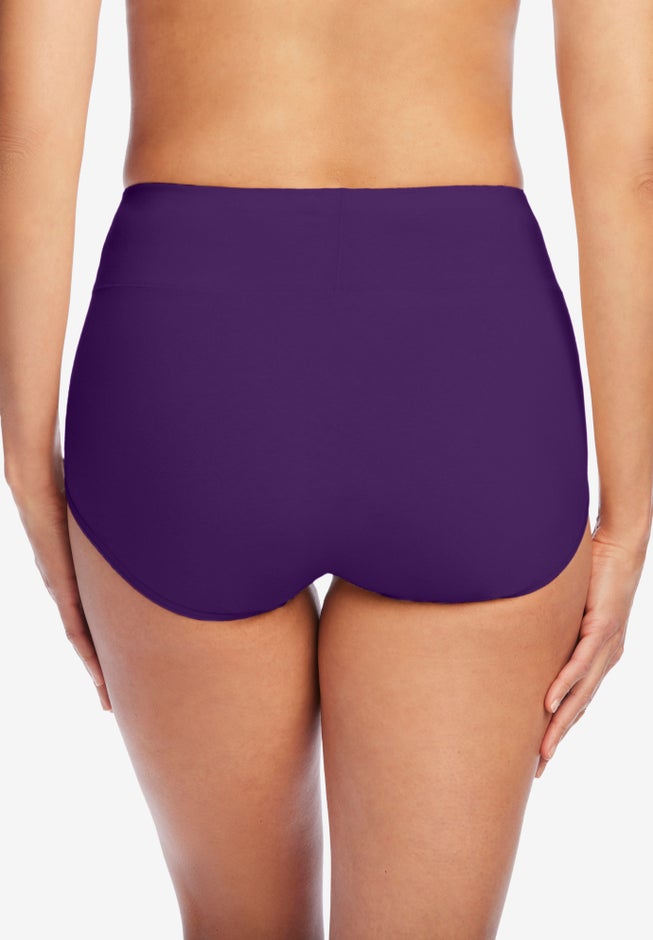 Cotton Spandex Comfort Waist Brief 2-Pack image number 3
