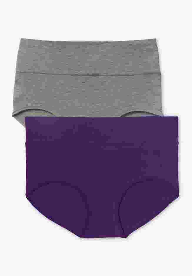 Cotton Spandex Comfort Waist Brief 2-Pack image number 0