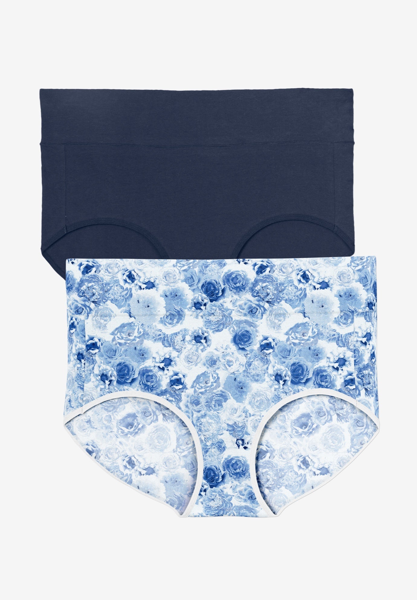 Cotton Spandex Comfort Waist Brief 2-Pack image number 0