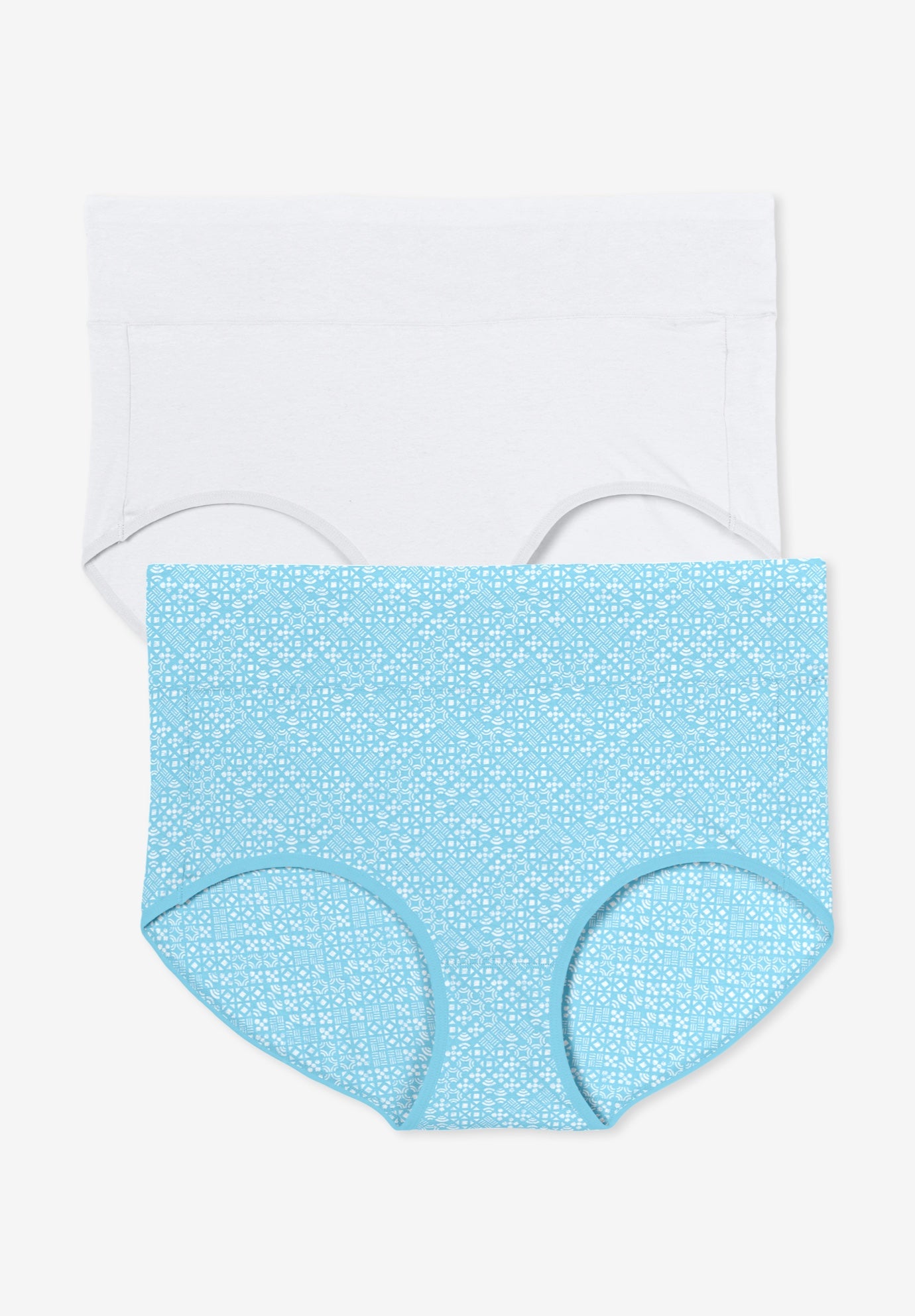 Cotton Spandex Comfort Waist Brief 2-Pack image number 0