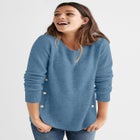 Button Trim Pullover Sweater image number null