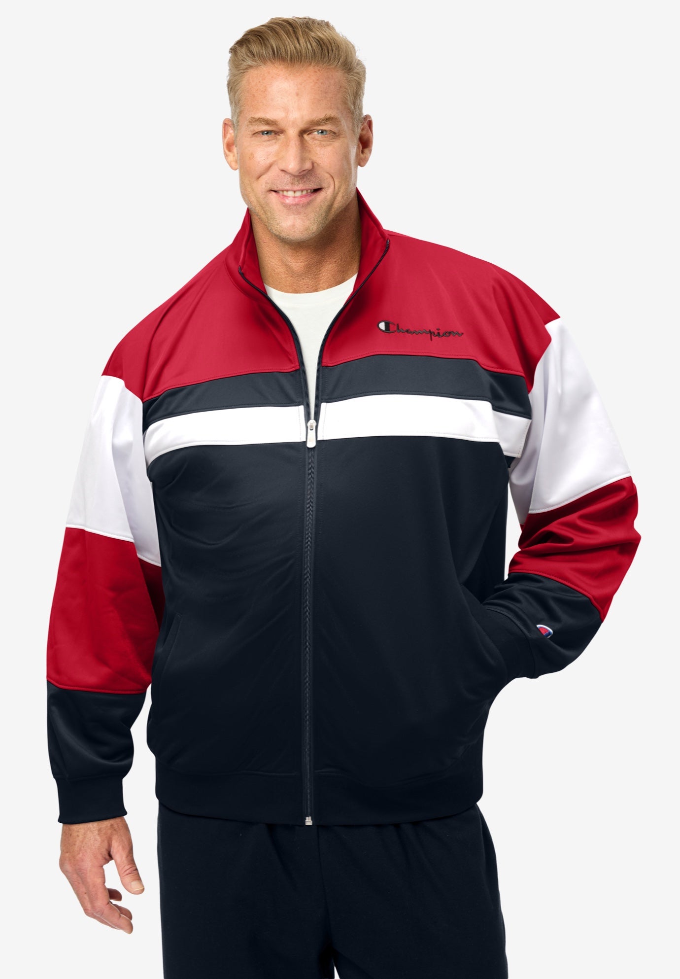 Champion® Colorblock Track Jacket | Woman Within