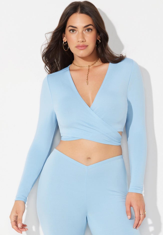 The '70s Tie Front Top image number null